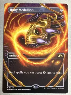 MTG / Ruby Medallion / MH3 / #348 / Regular (Borderless) / Rare / NM - Image 1