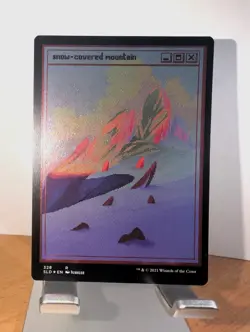 Snow-Covered Mountain #328 (PixelSnowLands.jpg) (Foil Etched) Secret Lair Drop - Image 1