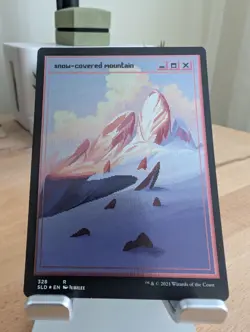 Snow-Covered Mountain #328 (PixelSnowLands.jpg) (Foil Etched) Secret Lair Drop - Image 2