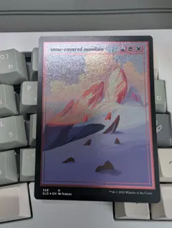 Snow-Covered Mountain #328 (PixelSnowLands.jpg) (Foil Etched) Secret Lair Drop - Image 3