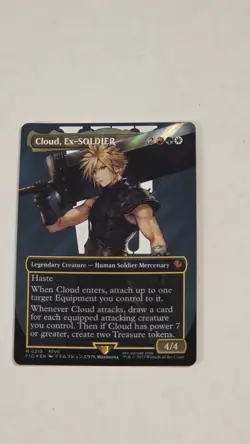 Cloud, Ex-SOLDIER (Borderless) (Surge Foil) Commander: Final Fantasy Foil - Image 1