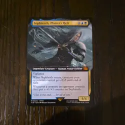 MTG Sephiroth, Planet's Heir (Extended Art ) English In Hand #0505 Mythic! - Image 1
