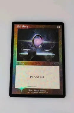 Magic The Gathering Sol Ring Retro Frame Foil Promo NM - Image 1