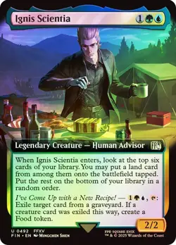 Ignis Scientia Foil Extended Art Final Fantasy MTG NM - Image 1