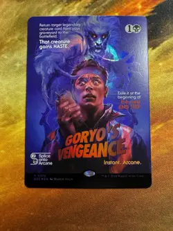 MTG - DSC P 0372 Goryo's Vengeance FOIL SHOWCASE POSTER Near Mint Pack Fresh! - Image 1
