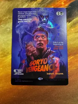 MTG - DSC P 0372 Goryo's Vengeance FOIL SHOWCASE POSTER Near Mint Pack Fresh! - Image 3