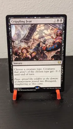 MTG Crippling Fear Kaldheim 082/285 Regular Rare - Image 1