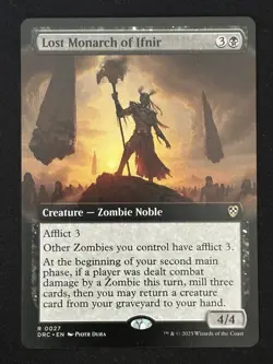 1x MTG Lost Monarch of Ifnir (Extended Art) - Commander: Aetherdrift (DRC) #27 - Image 1