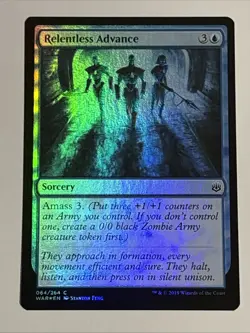 MTG War of the Spark Relentless Advance Foil 064/264 NM - Image 1