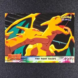 The Fight Rages #35 1999 Topps Pokemon the First Movie Topps Card - Image 1