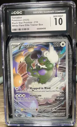 CGC 10 GEM MINT SEQUENTIAL Pokemon Thundurus 209 Tornadus 210 Black Star Promos - Image 2