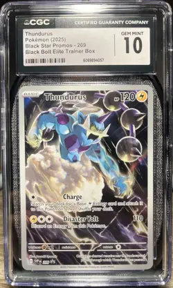 CGC 10 GEM MINT SEQUENTIAL Pokemon Thundurus 209 Tornadus 210 Black Star Promos - Image 4