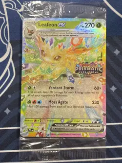 Leafeon ex 006/131 Surprise Box Stamped SEALED Prismatic Evolutions Pokemon PRE - Image 1