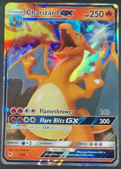 Pokemon Charizard GX Ultra Rare Hidden Fates 9/68 NM Pokemon TCG - Image 1