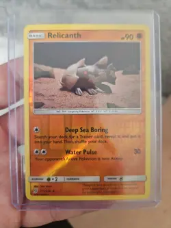Pokemon S&M Unified Minds Set Relicanth 111/236 Reverse Holo PACK FRESH - Image 1