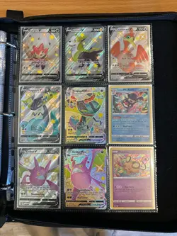 POKEMON TCG 100% COMPLETE SHINING FATES MASTER SET NM/M W BINDER WITH PROMOS - Image 1