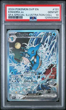 Kingdra EX 131 Scarlet & Violet Black Star Promo Pokemon TCG PSA 10 Gem Mint - Image 1