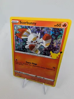 Scorbunny 25th Anniversary Mcdonald’s 16/25 Holo Pokemon (2021) - NM - Image 2