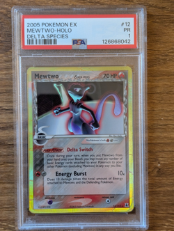 2005 Pokemon EX Delta Species PSA 1 Mewtwo Holo #12 Poor PR FRESH GRADE - Image 1