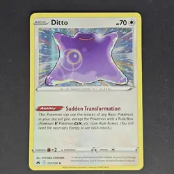 Pokemon Ditto Crown Zenith SWSH GG22/GG70 + 107/159 Reverse Holo + 107/159 Holo - Image 3