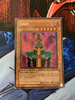Jinzo PSV-000 Secret Rare Unlimited Yu-Gi-Oh Reverse Holo Secret Rare LP/HP - Image 1