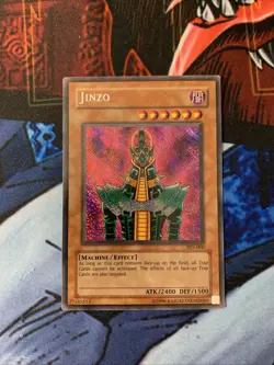 Jinzo PSV-000 Secret Rare Unlimited Yu-Gi-Oh Reverse Holo Secret Rare LP/HP - Image 2