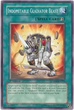 Yugioh! MP Indomitable Gladiator beast - CRMS-EN056 - Common - Unlimited Edition - Image 1