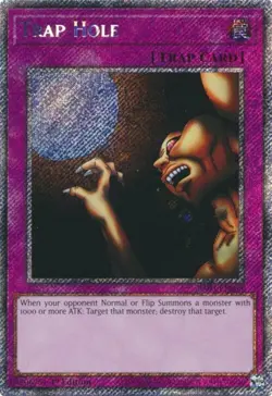 Yugioh! Trap Hole - RA03-EN085 - Platinum Secret Rare - 1st Edition Near Mint, E - Image 1