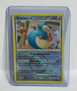 Snorlax 33/111 Rising Rivals Crosshatch Pokemon League Promo Card - Image 1