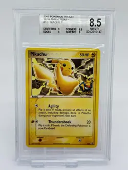 Pokemon Cards: Black Star Promo: Pikachu 012. 10th Anniversary. 2006 Beckett 8.5 - Image 1
