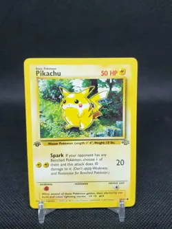 Pikachu 60/64 Jungle 1st Edition WOTC NM Pokemon Card - Image 1