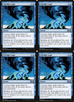 MTG 2020 CIRCULAR LOGIC - INSTANT - UNCOMMON - MAGIC CARD x4 copies - Image 1