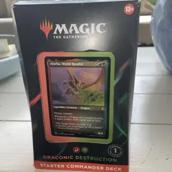 MTG - Starter Commander Deck Draconic Destruction- Brand New Sealed Box Damage - Image 5