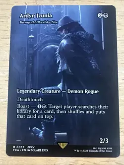 MTG Magic The Gathering Ardyn Izuna Rare Showcase Demon Final Fantasy - Image 1