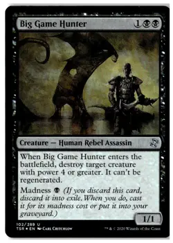 MTG Foil Big Game Hunter - Time Spiral: Remastered Lightly Played English - Image 1