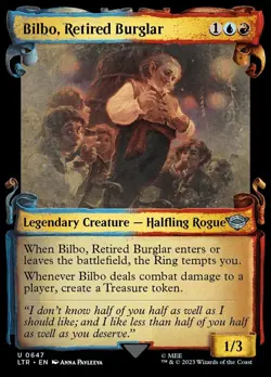 4x Bilbo, Retired Burglar - Showcase (Scrolls) NM-Mint, English Universes Beyond - Image 1