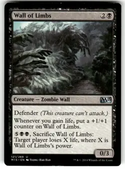 MTG - Wall of Limbs - Magic 2015 (M15) - Magic The Gathering - Image 1