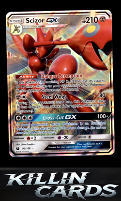 Scizor GX 90/168 Pokemon Ultra Rare SM - Celestial Storm Card NM - Image 1