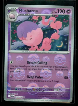 Pokemon MUSHARNA 036/086 - Black Bolt - Poke Ball Pattern - MINT - Image 1