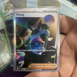 Pokemon TCG Trainer Supporter Penny 239/091 Paldean Fates - Image 1