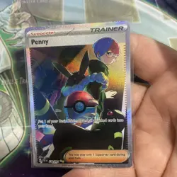 Pokemon TCG Trainer Supporter Penny 239/091 Paldean Fates - Image 2