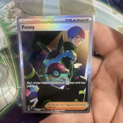 Pokemon TCG Trainer Supporter Penny 239/091 Paldean Fates - Image 3