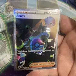 Pokemon TCG Trainer Supporter Penny 239/091 Paldean Fates - Image 4