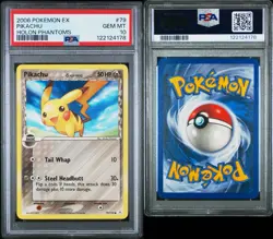 2006 POKEMON EX HOLON PHANTOMS #79 PIKACHU HOLON PHANTOMS PSA 10 GEM MT - Image 3
