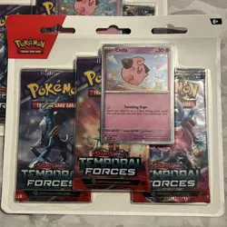 2 x Pokemon Temporal Forces 3 Pack Triple Blister Cleffa - New & Sealed - Image 2