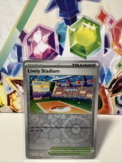 Lively Stadium 180/191 Uncommon Reverse Holo - Pokemon TCG Surging Sparks - NM - Image 1