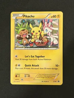 Pokemon Pikachu XY95 Black Star Promo Holo - Image 1
