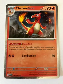 Pokemon TCG Charmeleon Cosmos Holo Promo 008/091 Double Cosmo Swirls - Image 4