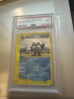 2002 Pokemon Expedition Poliwrath Holo #24 PSA Mint 9 - Image 1
