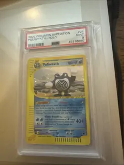 2002 Pokemon Expedition Poliwrath Holo #24 PSA Mint 9 - Image 3